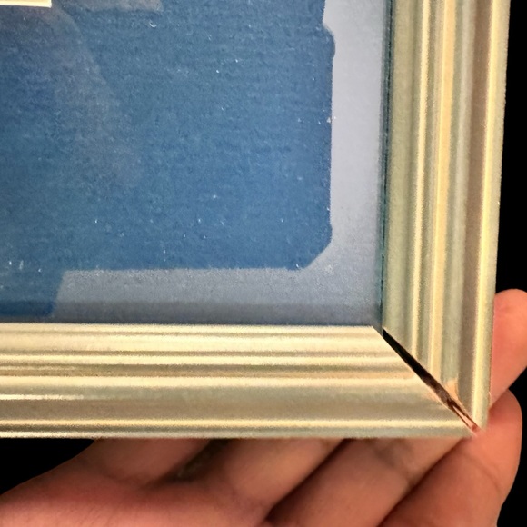 Vintage Needlepoint  Cherry Blossom Framed Picture 19”x21” Fruits Flowers 60s - Picture 6 of 14